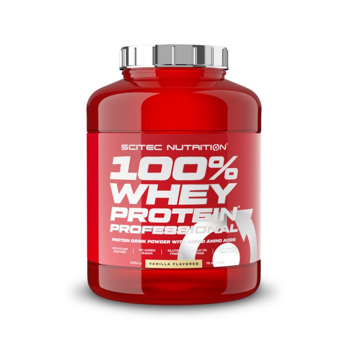 Whey Professional 100% מבית Scitec – אבקת חלבון 2350 גרם