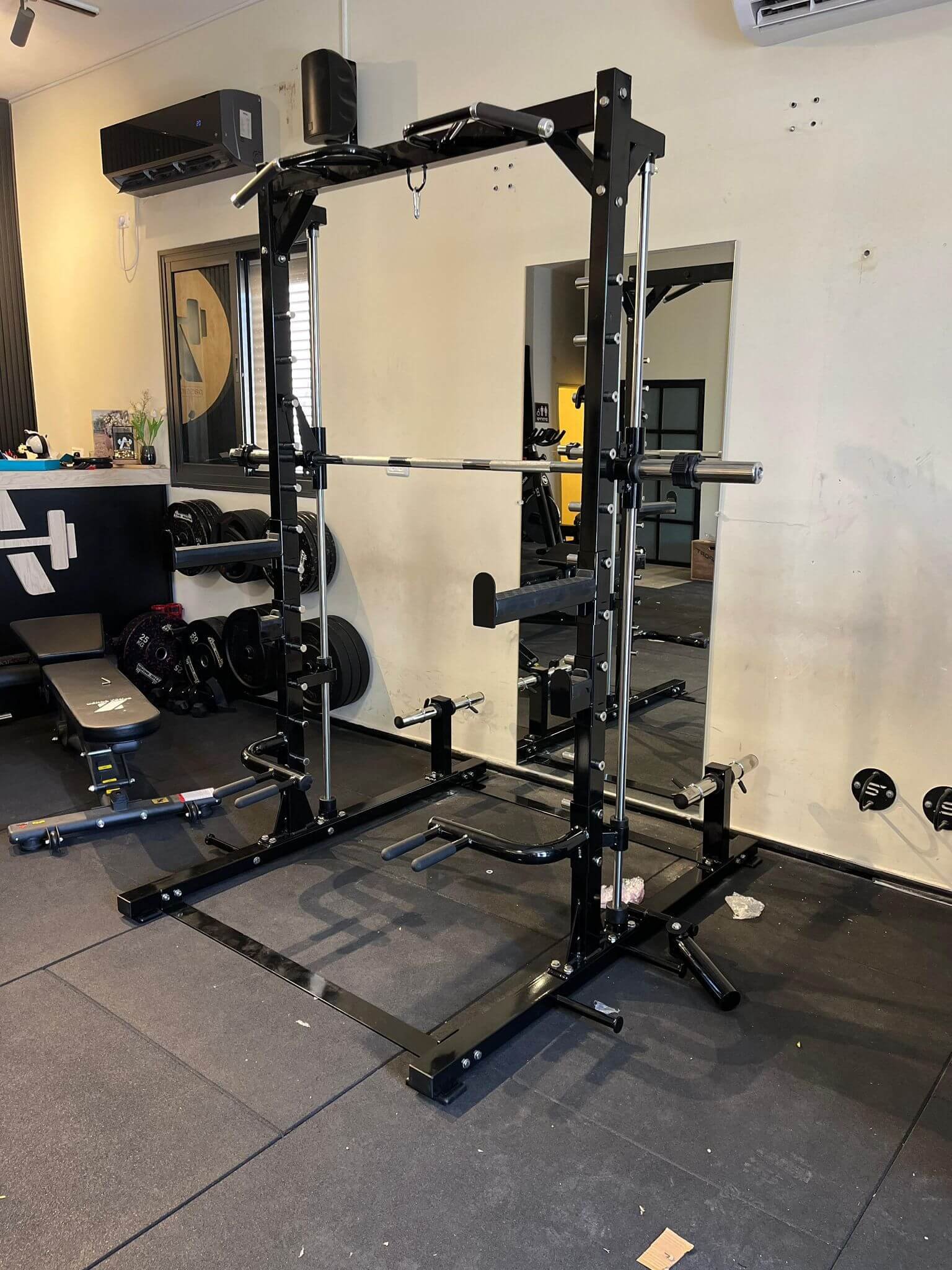 מכשירסמ כוח מקצועי משולב (Power Rack + Smith Machine) ZK – תמונה 2