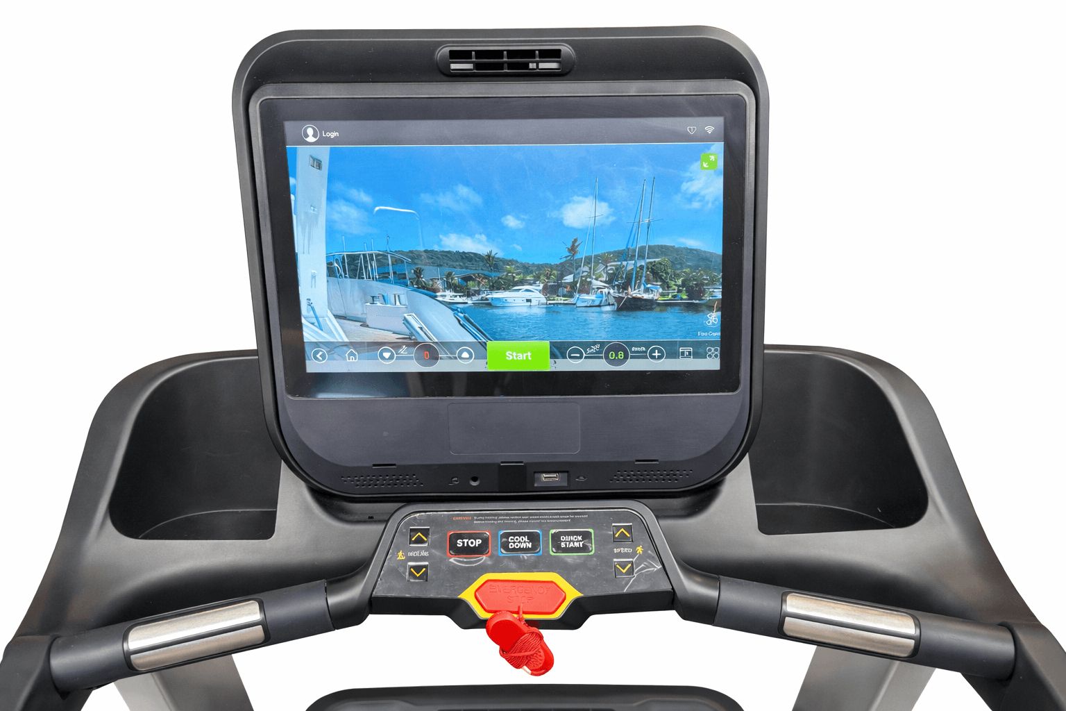 הליכון מקצועי מתקפל – דגם V7 מסך מגע – תמונה 3