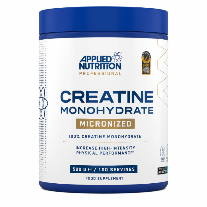 Creatine Monohydrate 500g – קריאטין טהור לשיפור כוח, ביצועים והתאוששות. מתאים לכל סוגי האימונים.