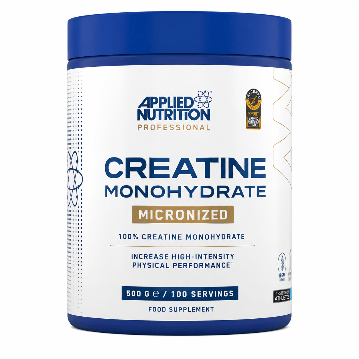 Creatine Monohydrate 500g – קריאטין טהור לשיפור כוח, ביצועים והתאוששות. מתאים לכל סוגי האימונים.