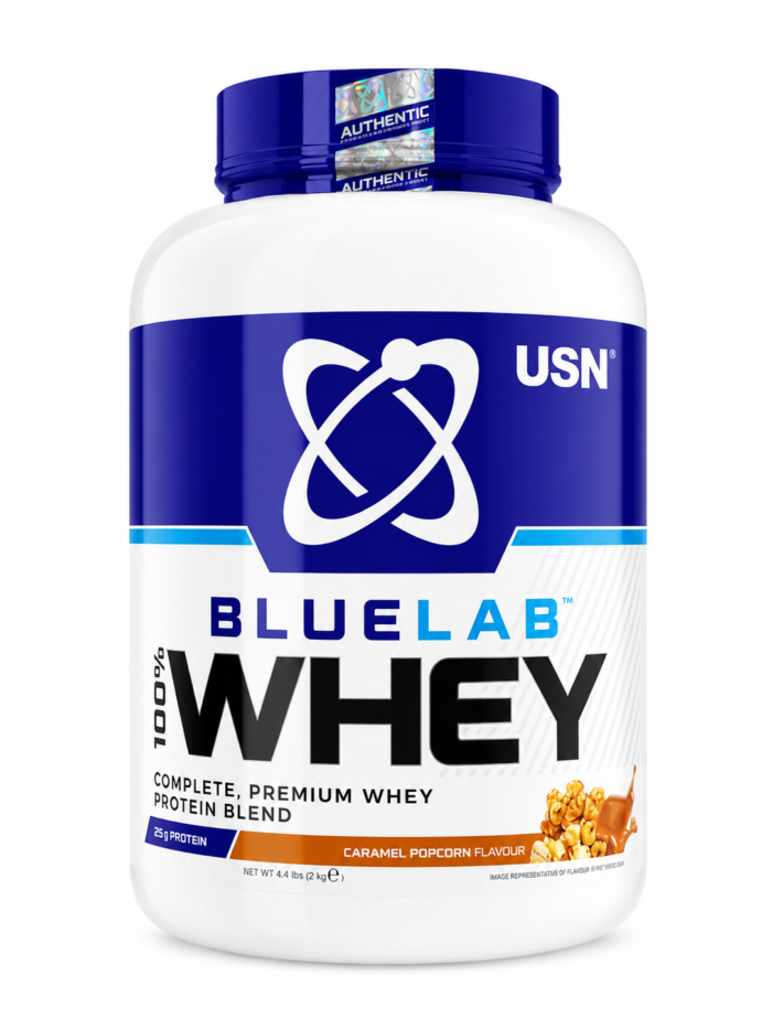 חלבון USN BlueLab 100% Whey – Caramel Popcorn