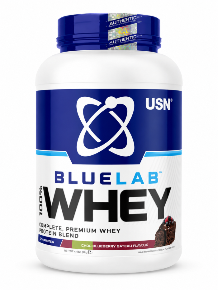 חלבון USN BlueLab Whey Protein – CHOC Blueberry Gateau